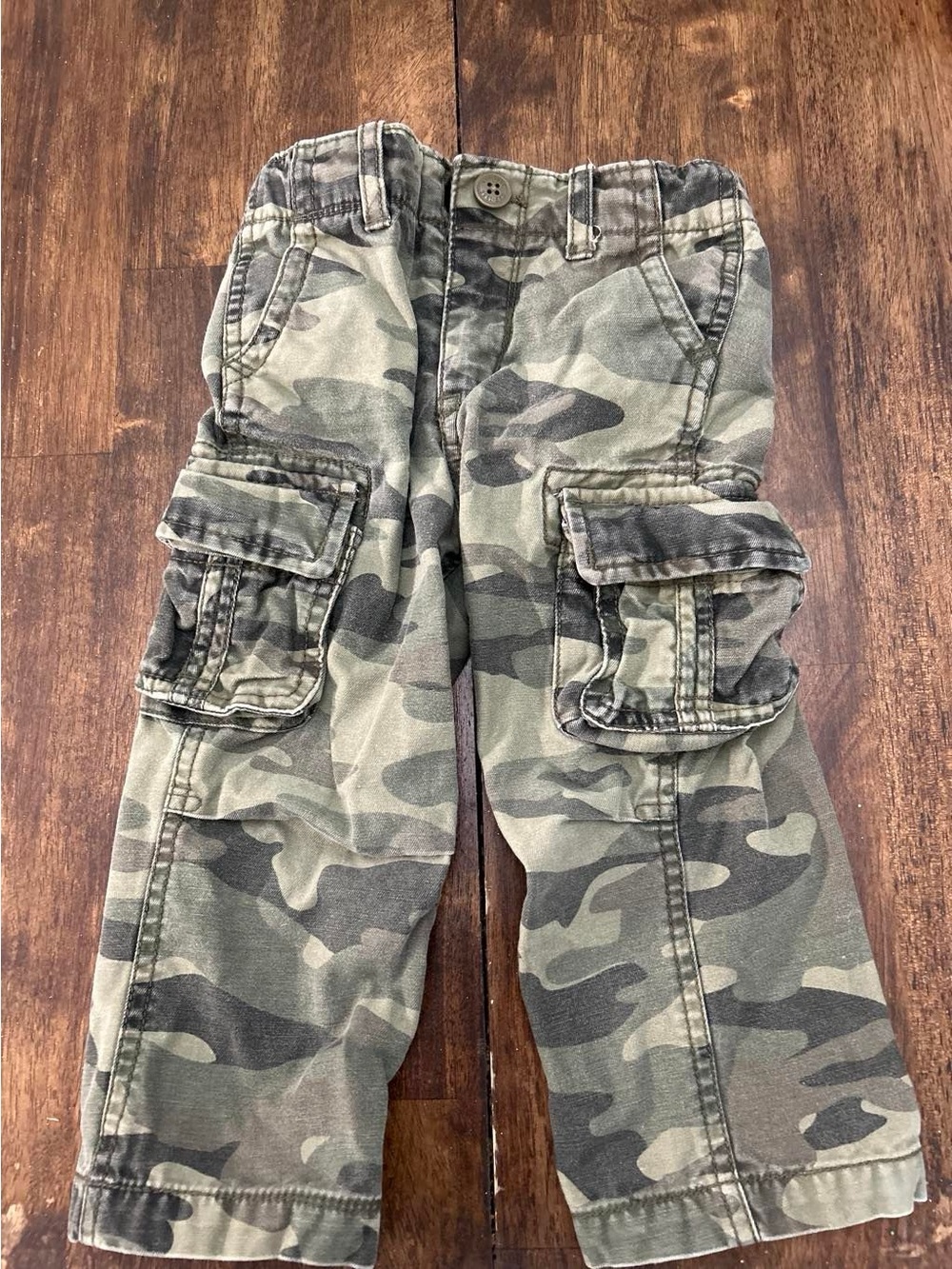 GAP Kids Camo Cargo Pants - Green Camouflage